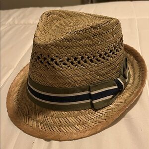 Stylish Straw Fedora with Ribbon